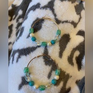 beaded hoop earrings bundle